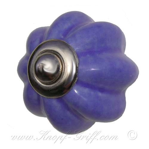 Porcelain doorknob Toscany blue