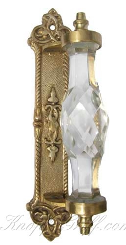 Glass doorknob doorhandle (clear glass) XL