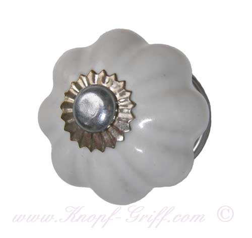 Porcelain doorknob - drawerknob white small