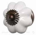 Porcelain doorknob - drawerknob white