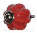 Porcelain doorknob Toscany Red