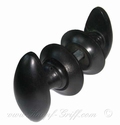 classic doorhandle ebony wood