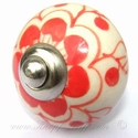 Porcelain doorknob Lakshmi blue